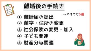離婚後の手続き