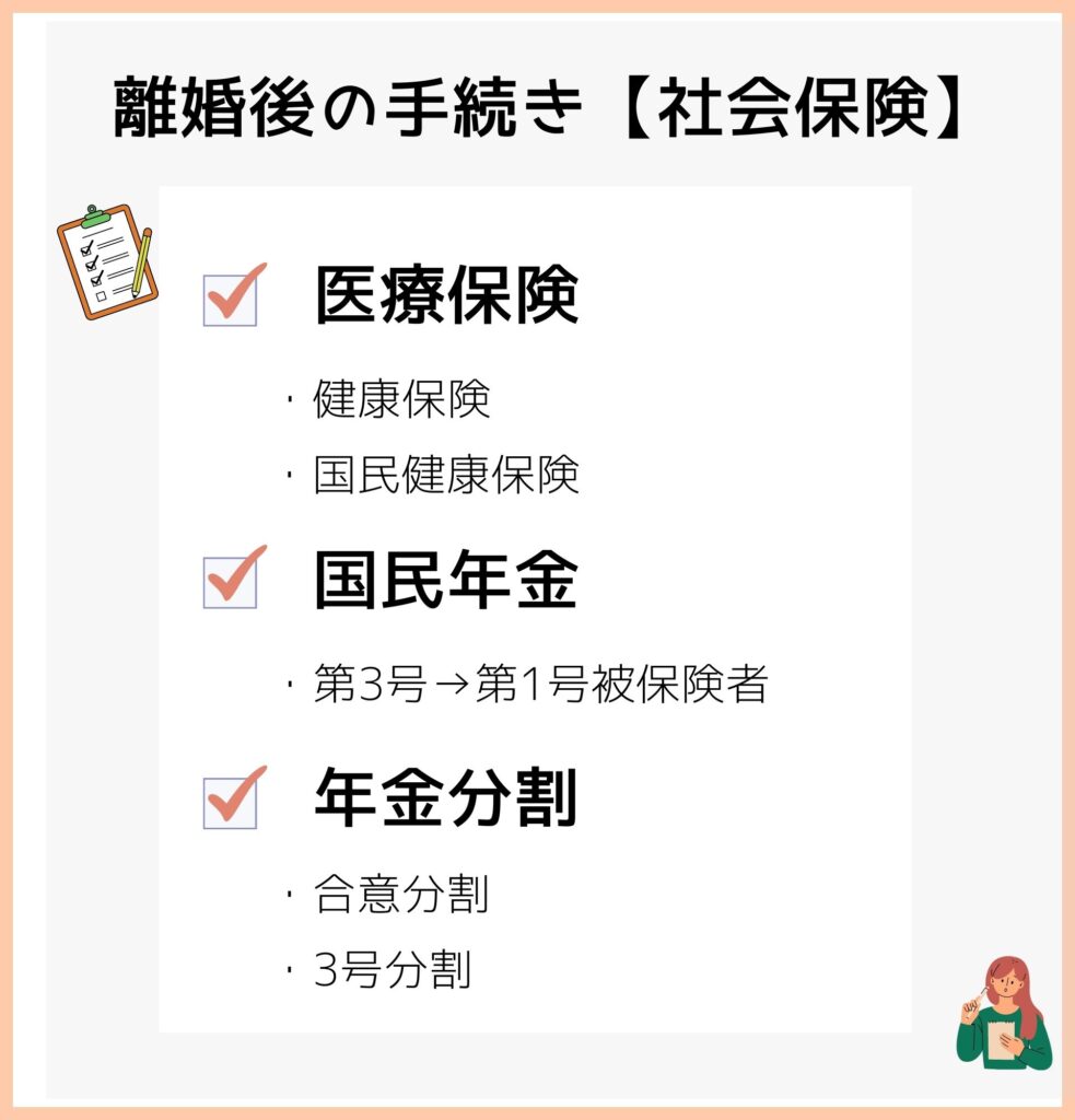 離婚後の手続き【社会保険】